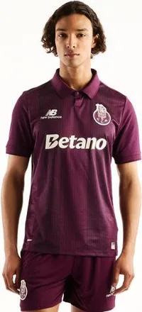 New Balance FC Porto Uomo New Balance 26/27 Away Short Sleeve Jersey in Viola, Poliestere, Taglia 2XL