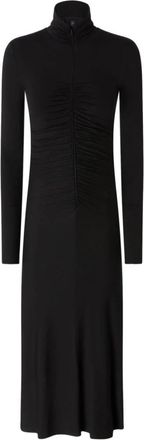 Pinko Dimitrova Jurk - Dames - Maxi kleedjes - Zwart - L - Kleedjes