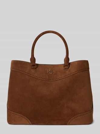 Lauren Ralph Lauren Henkeltasche mit Logo-Detail Modell MARCY in Hellbraun, Gr&ouml;&szlig;e 1