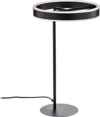 Lucande L&aacute;mpara De Mesa Led yekta En Negro Metal - Lucande