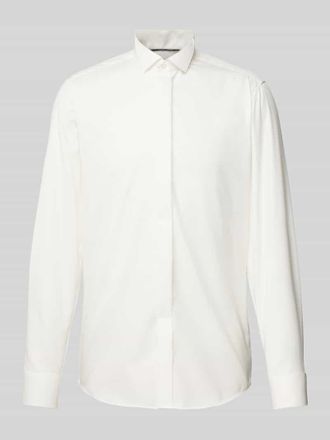 Eterna Slim Fit Smokinghemd mit Kl&auml;ppchenkragen in Ecru, Gr&ouml;&szlig;e 43