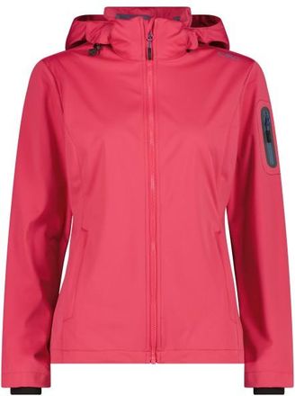 F.lli Campagnolo Light Softshell Jacket Zip Hood Softshelljacke f&uuml;r Damen | rosa/rot