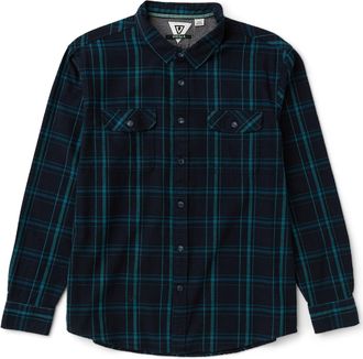 Vissla Mens Central Coast Eco Flannel Shirt Blue XXL