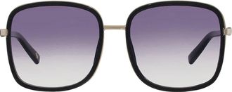 Nine West Smoke Ladies Sunglasses 10263600.CGR BLKSMK