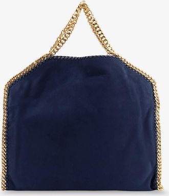 Stella McCartney Womens Shoulder Bag Falabella Blue Alter Suede