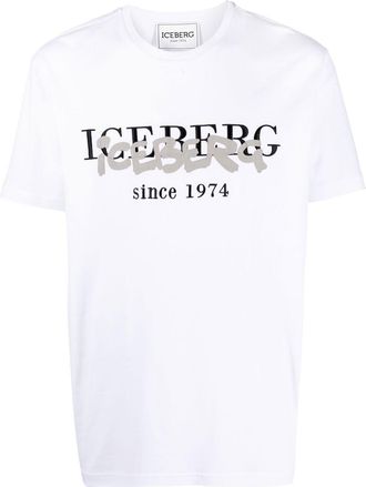 Iceberg logo-print short-sleeved T-shirt - men - Cotton - M - White