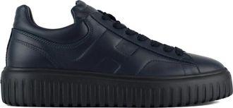Hogan H-Stripes Sneakers - Heren - Sneakers - Zwart - 42 EU - Leer - Schoenen