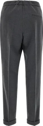 Alberto Biani Virgin Wool Blend Trousers - Gray