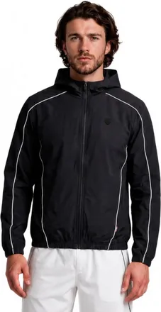 K-Swiss Performance Full Zip Windbreaker in Black/white at Nordstrom, Size X-Large