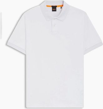 HUGO BOSS Mens Passenger Short Sleeve Polo Shirt - White - Size: 36