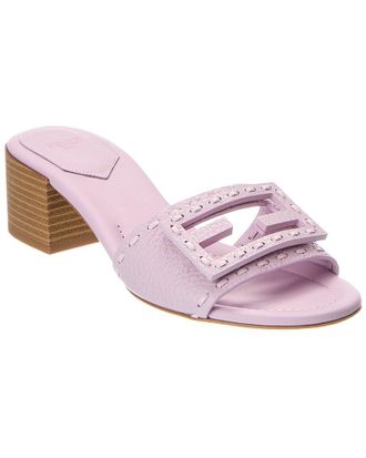 Fendi Fendi Baguette Leather Sandal
