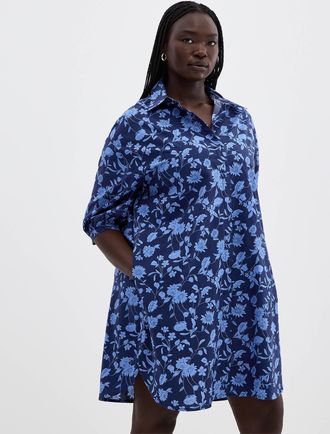 Contemporaine Womens Flower bouquet shirtdress
