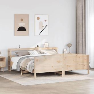 vidaXL Vidaxl - Estructura De Cama Sin Colch&oacute;n Madera Maciza De Pino 200x200 Cm
