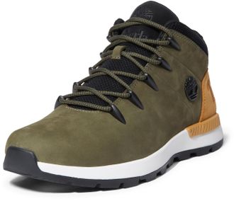 Timberland Schn&uuml;rboots TIMBERLAND SPRINT TREKKERMID LACE UP SNEAKER, Herren, Gr. 41,5, gr&uuml;n (dunkelgr&uuml;n), Leder, Synthetik, Schuhe Schn&uuml;rboots, Winterschuhe, Sne