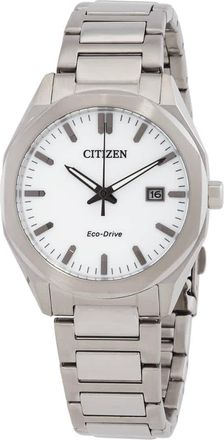 Citizen Octangle Eco-Drive White Dial Unisex Watch BM7620-83A