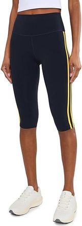 SPLITS59 Ella High-Waist Airweight 16 Womens Workout Indigo/Bright Yellow : SM 16, Nylon/Spandex