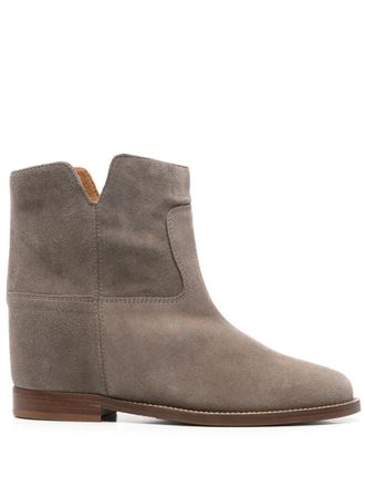 Via Roma 15 suede ankle boots - Grey