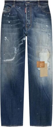 Dsquared2 Jeans con design patchwork - Blu