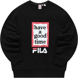 Fila x Have a good time Sweater Black White Red F11U149204F-BK