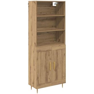 vidaXL Highboard Artisan Oak 69.5 x 34 x 180 cm Engineered Wood vidaXL