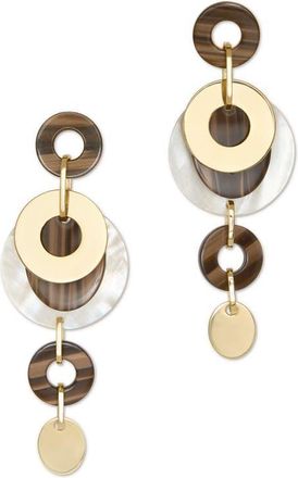 Ramy Brook Polina Link Statement Earrings in Walnut at Nordstrom