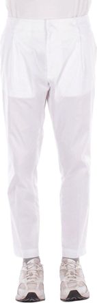 Dondup White Tailored Front Pleats Pants