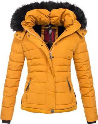 Navahoo Dames Winterjas Chloe - Getailleerd Met Afneembare Capuchon & Elegant Bont