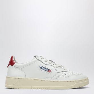 Autry Medalist Low sneakers in white/dark red leather