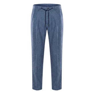 Moorer Uomo, Pantaloni, Blu, M, new