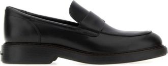 Hogan Black Slip On Loafers