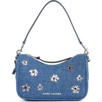 Marc Jacobs Denim Sequin Daisy Drifter Convertible Shoulder Bag in Medium Denim at Nordstrom Rack