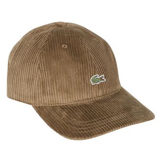 Lacoste Gorra de terciopelo de algod&oacute;n - Accessories - Hombre - Marr&oacute;n - ONE SIZE