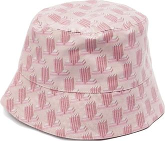 Lanvin Cappello bucket con effetto jacquard - Rosa