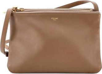 Celine Trio Leather Small crossbody bag - Bruin