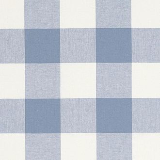 Ballard Designs Buffalo Check Cornflower Fabric by the Yard - Ballard Designs