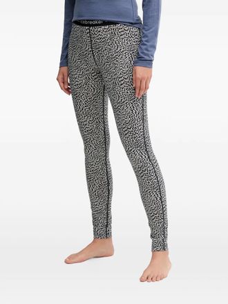 Icebreaker Leggings con stampa - Blu