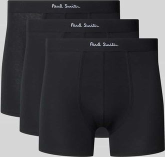 Paul Smith Trunks mit elastischem Logo-Bund im 3er-Pack in Black, Größe XXL