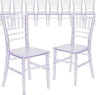 Flash Furniture 10 Pk. Kids Crystal Transparent Chiavari Chair