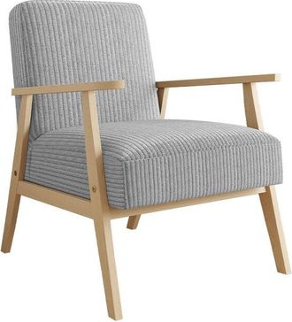 Mirjan24 Sill&oacute;n Clovis 100, Poso 110, 76x59x67cm, Tapiz, Patas: Madera, 0