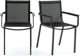 La Redoute Interieurs Set van 2 tuinfauteuils in aluminium ZORY