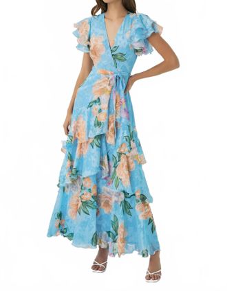 Hutch Rhetta Maxi Dress In Sandwashed Floral
