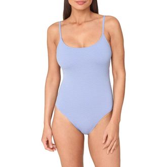 Andie Swim The Amalfi Long Torso One-Piece Swimsuit in Wisteria at Nordstrom, Size 3X-Large