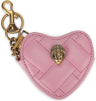 Kurt Geiger Kensington Heart Bag Charm in Pink at Nordstrom
