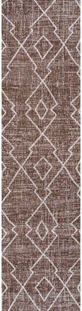 Jonathan Y Designs Carwa Diamond Trellis Indoor/Outdoor Area Rug in Brown/beige at Nordstrom, Size 3Ft 0In X 5Ft 0In