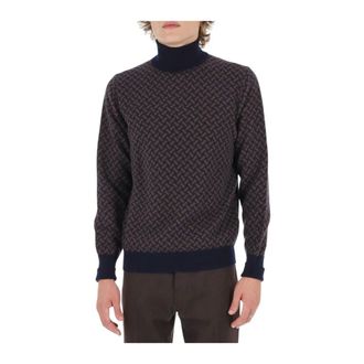 Drumohr Jersey de cuello alto Biscottino - Knitwear - Hombre - Marr&oacute;n - 2XL