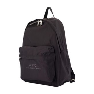 A.P.C. Mens Backstage Backpack Black Nylon