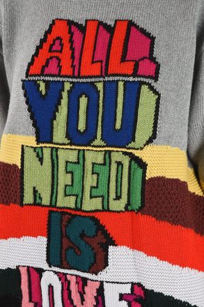 Stella McCartney THE BEATLES Maglia Girocollo ALL YOU NEED IS LOVE in Lana Vergine Stella McCartney