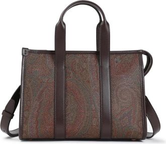 Etro Bruine Stijlvolle Dames Handtas - Dames - Shoppers - Bruin - ONE Size - Katoen - Tassen