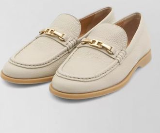 Tod's hammered leather loafers