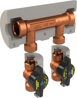 Kemper Grupo Divisor De Flujo Venturi Kemper Khs -din&aacute;mico-, Para Montaje En Superficie, Paso Rosca Interior, Figura 650 06, Dn 15, Dn 15, 6500601500